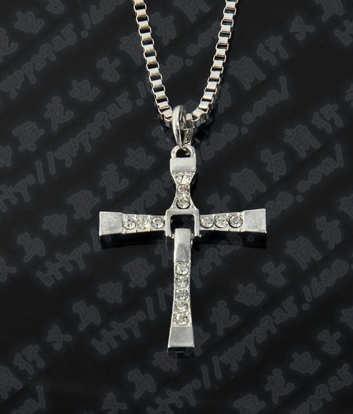tv movie accessories simple innovative fast and furious toledo men's diamond cross necklace alloy pendant body chain movie peripheral, Silver
tv movie accessories simple innovative fast and furious toledo men's diamond cross necklace alloy pendant body chain movie peripheral, Silver