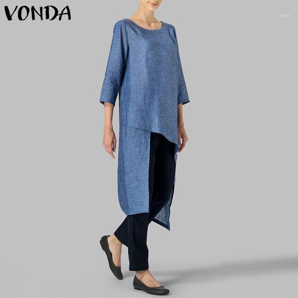 vonda fashion women blouses shirt 2019 vintage o neck irregular hem 3/4 sleeve casual shirts blusas femininas plus size, White
vonda fashion women blouses shirt 2019 vintage o neck irregular hem 3/4 sleeve casual shirts blusas femininas plus size, White