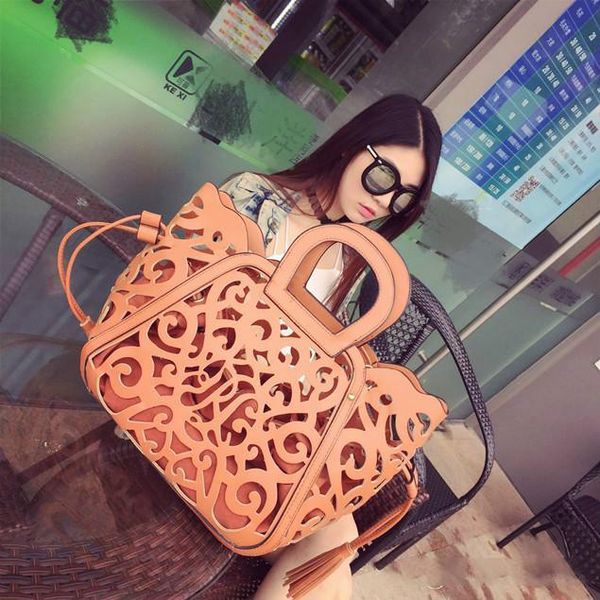 new casual spring women's fashion cutout carved handbag shoulder girls hollow package tassel bag l9qy
new casual spring women's fashion cutout carved handbag shoulder girls hollow package tassel bag l9qy