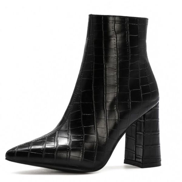 new 2021 autumn winter pointed toe concise ankle pu leather short boots side square high heel women shoes size 34-43 5b2y, Black
new 2021 autumn winter pointed toe concise ankle pu leather short boots side square high heel women shoes size 34-43 5b2y, Black