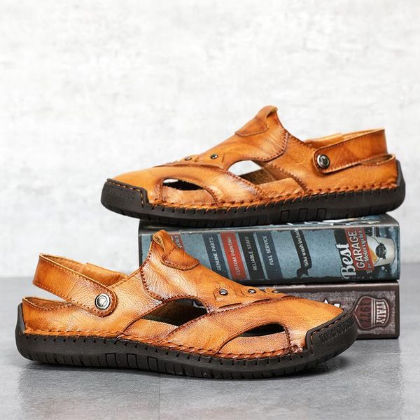 fashion summer genuine leather male beach sandals soft comfortable outdoor beach slippers slip-on man sandals large size 38-48 51, Black
fashion summer genuine leather male beach sandals soft comfortable outdoor beach slippers slip-on man sandals large size 38-48 51, Black