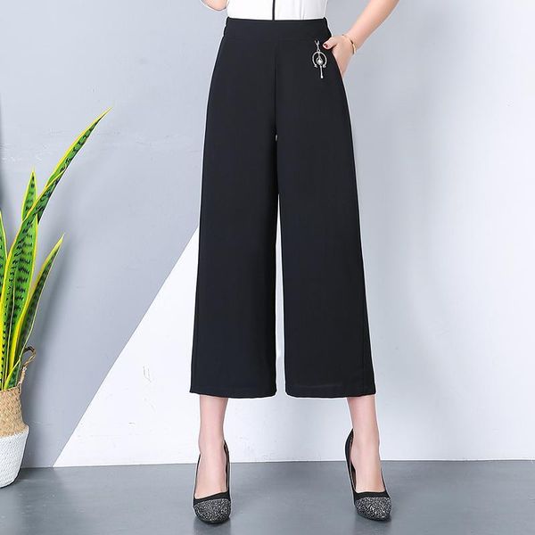 women office pants elastic high-waist chiffon ankle-length pants ladies loose stretch trousers pocket plus size l-4xl1, Black;white
women office pants elastic high-waist chiffon ankle-length pants ladies loose stretch trousers pocket plus size l-4xl1, Black;white
