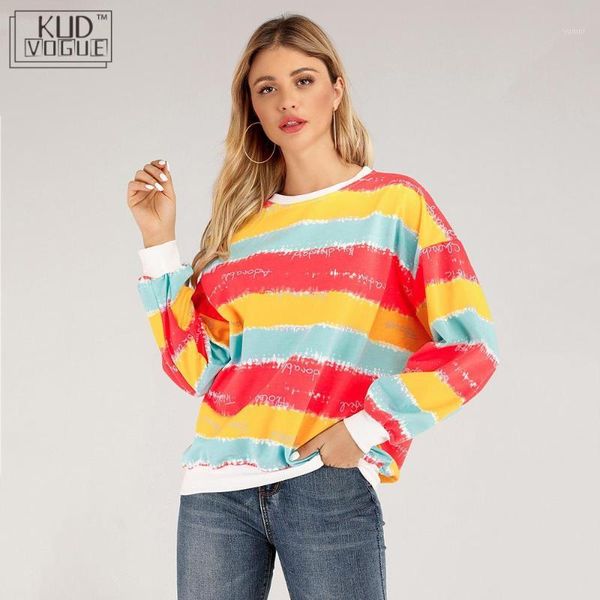 sweatshirt for women kpop rainbow pullover long sleeve round neck spring autumn striped streetwear harajuku sweatshirt female1, Black
sweatshirt for women kpop rainbow pullover long sleeve round neck spring autumn striped streetwear harajuku sweatshirt female1, Black