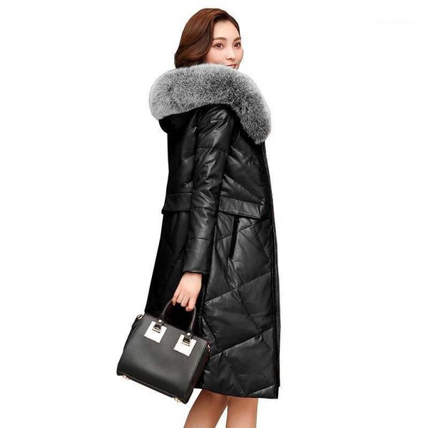 2019 winter women real fur hooded genuine leather down jacket plus size 4xl female natural sheepskin coat veste femme r2491, Black
2019 winter women real fur hooded genuine leather down jacket plus size 4xl female natural sheepskin coat veste femme r2491, Black