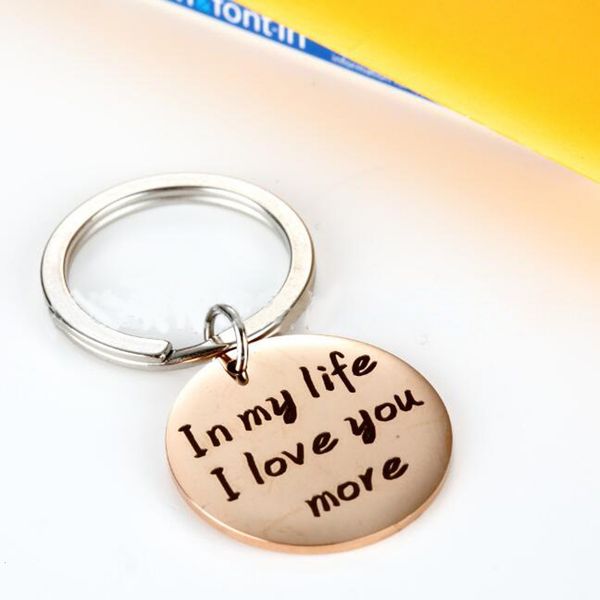 l more in love you my stainless life steel chain romantic confession silver pendant key ring
l more in love you my stainless life steel chain romantic confession silver pendant key ring