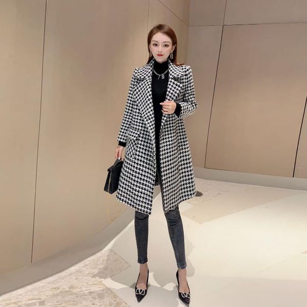 women's wool & blends fur coat female temperament of the winter 2021 plover case big upset long cloth lapels, Black
women's wool & blends fur coat female temperament of the winter 2021 plover case big upset long cloth lapels, Black