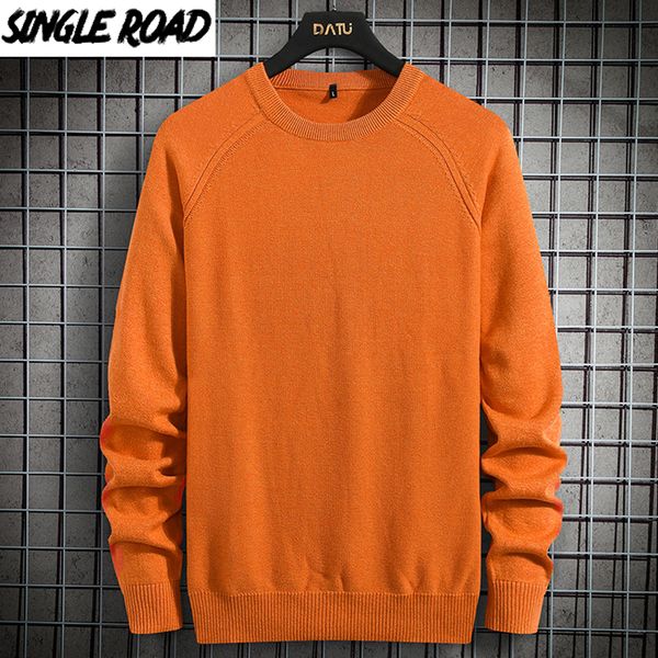 singleroad mens knitted sweater men 2020 winter solid sweaters pullover jumper harajuku korean style casual orange sweater men h1209, White;black
singleroad mens knitted sweater men 2020 winter solid sweaters pullover jumper harajuku korean style casual orange sweater men h1209, White;black