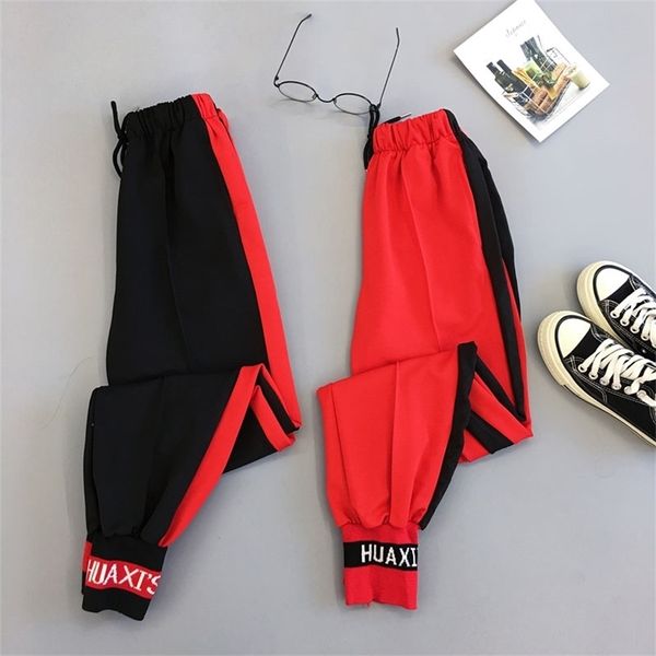 spring sport cargo pants plus size letter embroidery pants women high waist streetwear cool girl harajuku hip hop pants 201118, Black;white
spring sport cargo pants plus size letter embroidery pants women high waist streetwear cool girl harajuku hip hop pants 201118, Black;white