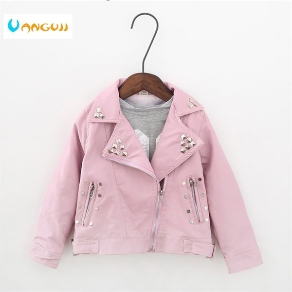 girls spring autumn jacket 2-7 years old fashion pu jacket lapel coat metal rivets motorcycle leather belt kids jackets lj200828, Blue;gray
girls spring autumn jacket 2-7 years old fashion pu jacket lapel coat metal rivets motorcycle leather belt kids jackets lj200828, Blue;gray