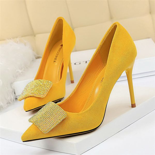 luxury 2020 women's spring glitter crystal nine inches high yellow pink beak heels higher wedding party shoes gnt1, Black
luxury 2020 women's spring glitter crystal nine inches high yellow pink beak heels higher wedding party shoes gnt1, Black