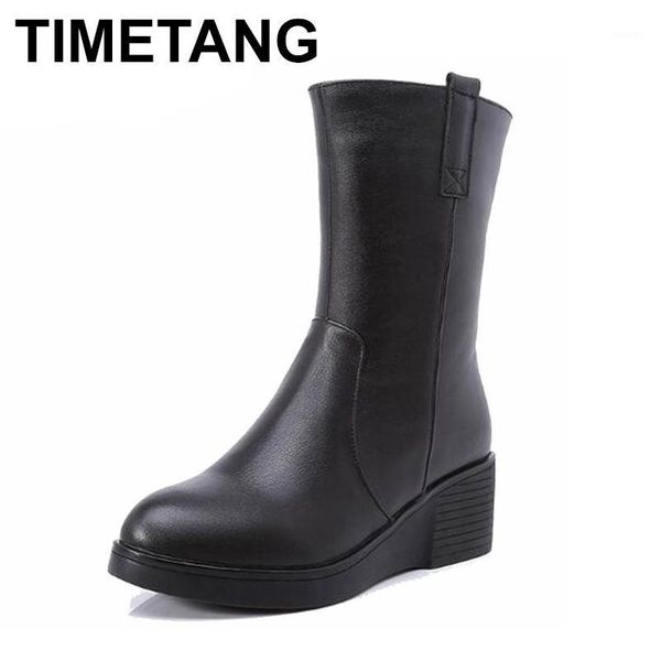 timetang women's winter shoes natural wool genuine leather women winter boot knee high boots brand women1, Black
timetang women's winter shoes natural wool genuine leather women winter boot knee high boots brand women1, Black