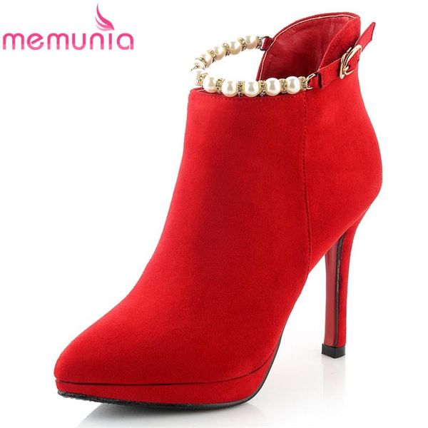 boots memunia 2021 arrival winter women with string bead buckle ankle pointed toe thin high heels female shoes, Black
boots memunia 2021 arrival winter women with string bead buckle ankle pointed toe thin high heels female shoes, Black