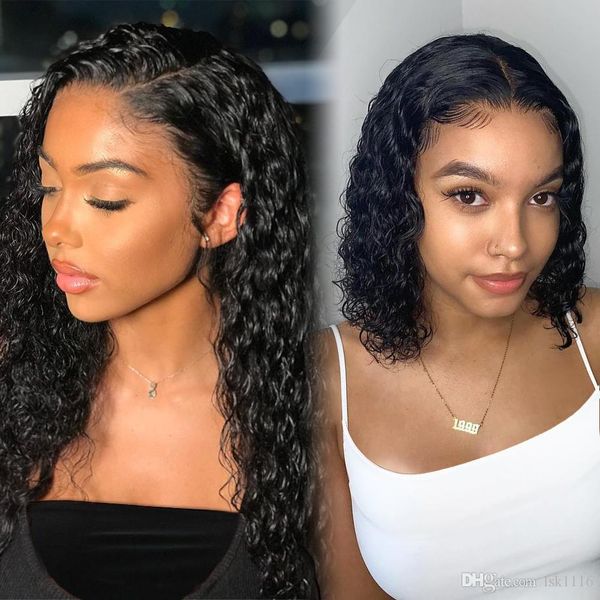 deep wave wig human hair wigs curly short bob brazilian for black women hd full frontal water wave wet and wavy lace front wig, Black;brown
deep wave wig human hair wigs curly short bob brazilian for black women hd full frontal water wave wet and wavy lace front wig, Black;brown