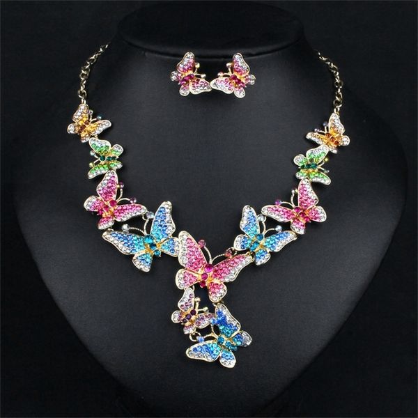 new elegant butterfly bridal jewerlry sets drop earrings indian statement necklace set wedding party costume jewellery for women 201222, Slivery;crystal
new elegant butterfly bridal jewerlry sets drop earrings indian statement necklace set wedding party costume jewellery for women 201222, Slivery;crystal