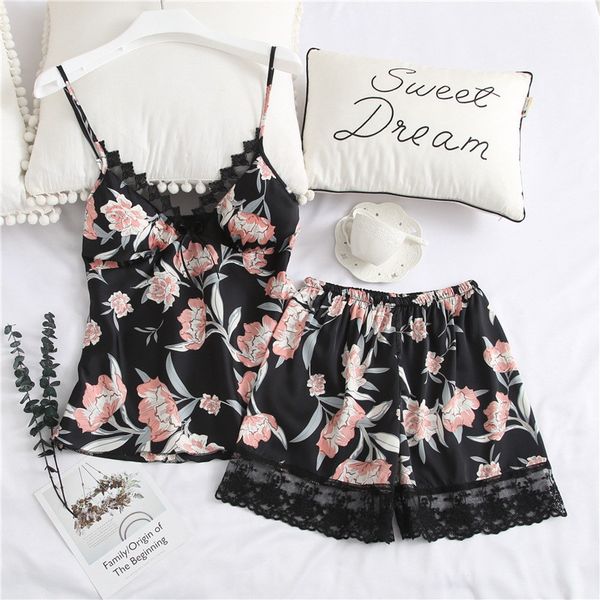 pajamas silk lady set trendy ice flora printed women elegant sleepwear 4 colors personality charm girls home clothing, Black;white
pajamas silk lady set trendy ice flora printed women elegant sleepwear 4 colors personality charm girls home clothing, Black;white