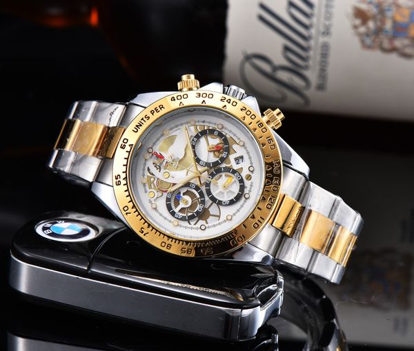 new spot quartz full function watch direct sale, Slivery;brown