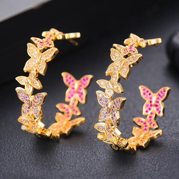 hoop & huggie godki luxury multicolor butterfly earrings for women wedding 5a+ cubic zircon dubai bridal square circle 2021, Golden;silver
hoop & huggie godki luxury multicolor butterfly earrings for women wedding 5a+ cubic zircon dubai bridal square circle 2021, Golden;silver