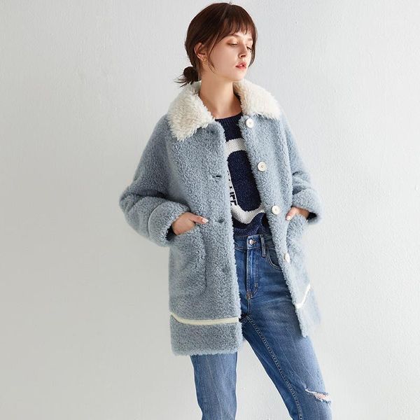 autumn winter coat women clothes 2019 100% wool jacket real fur coat korean sheep shearling suede lining abrigo mujer zt36351, Black
autumn winter coat women clothes 2019 100% wool jacket real fur coat korean sheep shearling suede lining abrigo mujer zt36351, Black