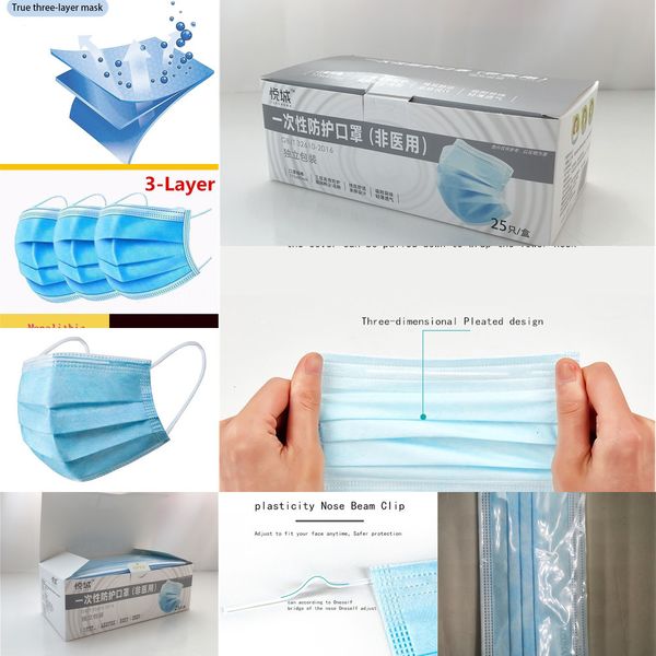 packaging disposable blue melt blown cloth protective retail non-woven dust mask 3 layer protectionropc
packaging disposable blue melt blown cloth protective retail non-woven dust mask 3 layer protectionropc