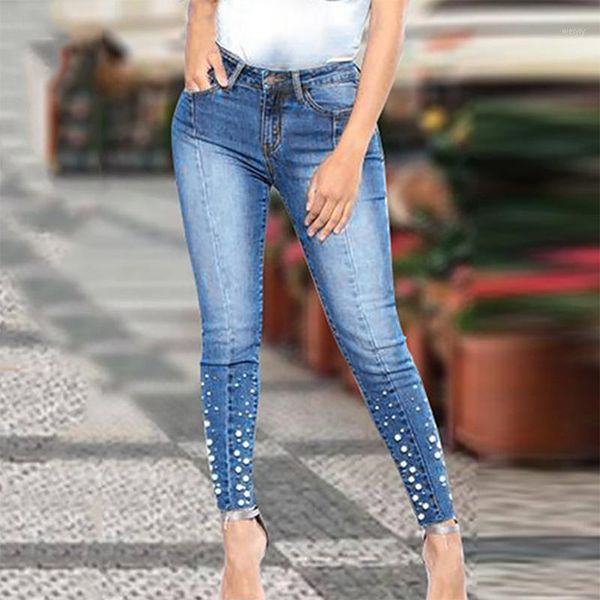 2020 new blue jeans pancil pants women high waist slim pearl skinny denim jeans casual stretch skinny trousers jean1
2020 new blue jeans pancil pants women high waist slim pearl skinny denim jeans casual stretch skinny trousers jean1
