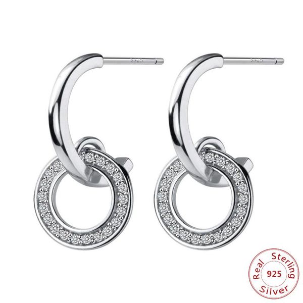 real 925 sterling silver dazzling cz micro zircon circle earrings for women silver 925 earrings oorbellen, Golden;silver
real 925 sterling silver dazzling cz micro zircon circle earrings for women silver 925 earrings oorbellen, Golden;silver