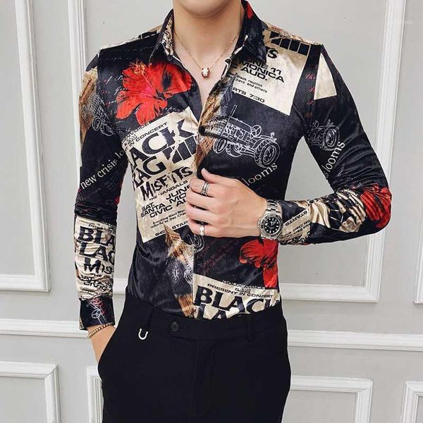 club outfits velvet mens long sleeve shirts european 2020 winter warm mens boutique shirts flannel printed clothes1, White;black
club outfits velvet mens long sleeve shirts european 2020 winter warm mens boutique shirts flannel printed clothes1, White;black