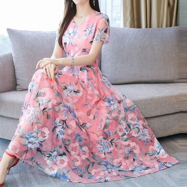 20# women chiffon floral dress plus size fashion summer o-neck short sleeve printing dresses party dresses vestidos de festa, Black;gray
20# women chiffon floral dress plus size fashion summer o-neck short sleeve printing dresses party dresses vestidos de festa, Black;gray