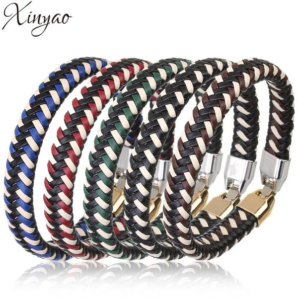 xinyao handmade pu brown braided leather bracelet mens fashion alloy buckle clasps bracelets bangles male jewelry f5611, Golden;silver
xinyao handmade pu brown braided leather bracelet mens fashion alloy buckle clasps bracelets bangles male jewelry f5611, Golden;silver