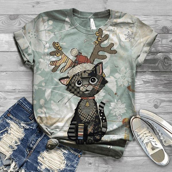 35# christmas plus size woman tshirts short sleeve 3d christmas t shirt women printed o-neck tee t-shirt, White
35# christmas plus size woman tshirts short sleeve 3d christmas t shirt women printed o-neck tee t-shirt, White