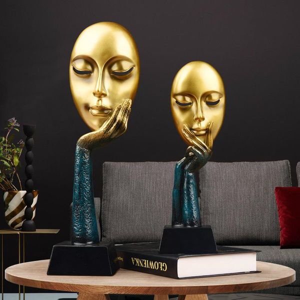decorative objects & figurines high-end living room thinker mask figurine elegant gold statue resin crafts nordic home decor desk accessorie
decorative objects & figurines high-end living room thinker mask figurine elegant gold statue resin crafts nordic home decor desk accessorie