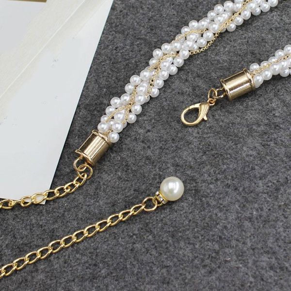 fashion pearl waist belt chain women elegant beaded dress decorative belts for women thin waistband ladies clothing accessories sqcfho, Black;brown
fashion pearl waist belt chain women elegant beaded dress decorative belts for women thin waistband ladies clothing accessories sqcfho, Black;brown
