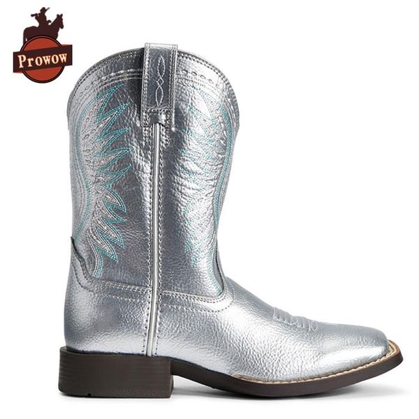 prowow shoes girls boys kids rodeo jane western boots genuine leather handmade suture square toe children ankle boots, Black;grey
prowow shoes girls boys kids rodeo jane western boots genuine leather handmade suture square toe children ankle boots, Black;grey