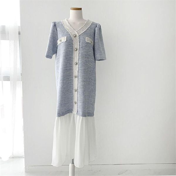 elegant long women dress summer patchwork loose v-neck short sleeve dress sweet casual dresses korean style chic sundress, White;black
elegant long women dress summer patchwork loose v-neck short sleeve dress sweet casual dresses korean style chic sundress, White;black