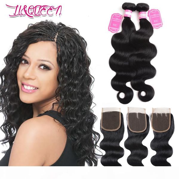 body wave unprocessed malaysian human hair 2 bundles with 4x4 lace closure 8-28inch human hair extension double weft weave from li queen, Black;brown
body wave unprocessed malaysian human hair 2 bundles with 4x4 lace closure 8-28inch human hair extension double weft weave from li queen, Black;brown