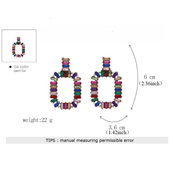long crystal big geometry earring stone vintage dangle rainbow earrings for women gold color square statement wedding party jewelry, Silver
long crystal big geometry earring stone vintage dangle rainbow earrings for women gold color square statement wedding party jewelry, Silver