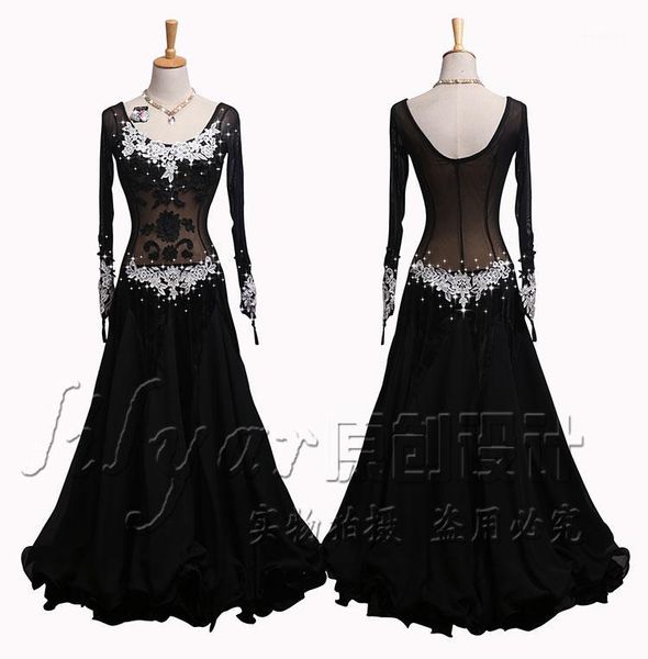 stage wear modern skirt competition dresses performance elastic mesh black and white lace flower1, Black;red
stage wear modern skirt competition dresses performance elastic mesh black and white lace flower1, Black;red