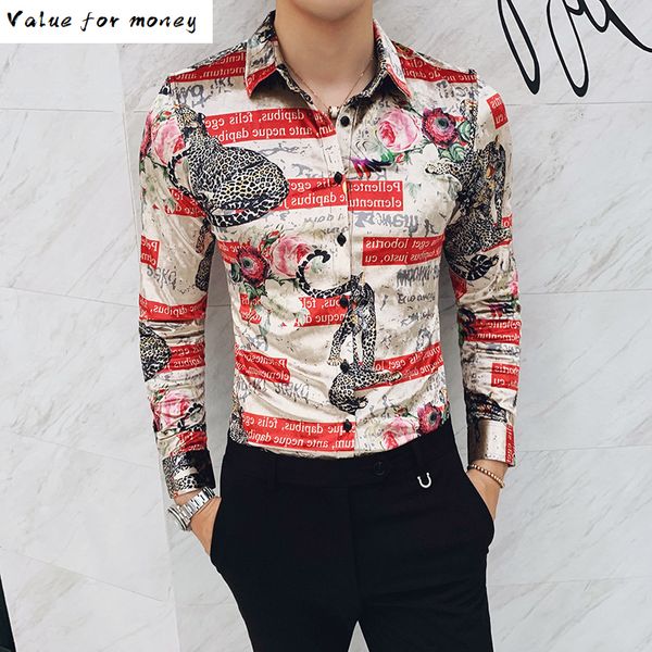 party stylish winter dress long sleeves new shirts casual baroque velvet shirts mens silk shirts flannel leopard print clothing c1212, White;black
party stylish winter dress long sleeves new shirts casual baroque velvet shirts mens silk shirts flannel leopard print clothing c1212, White;black