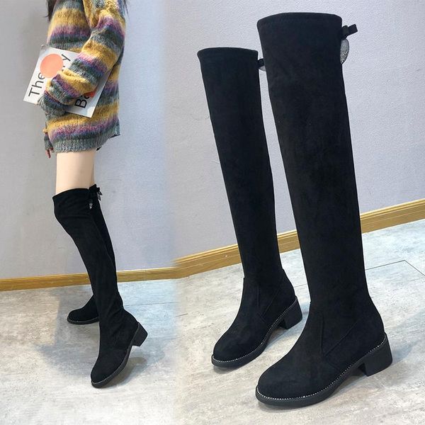 women boots over knee shoes round toe winter footwear boots-women over-the-knee mid calf autumn 2020 rubber low high, Black
women boots over knee shoes round toe winter footwear boots-women over-the-knee mid calf autumn 2020 rubber low high, Black