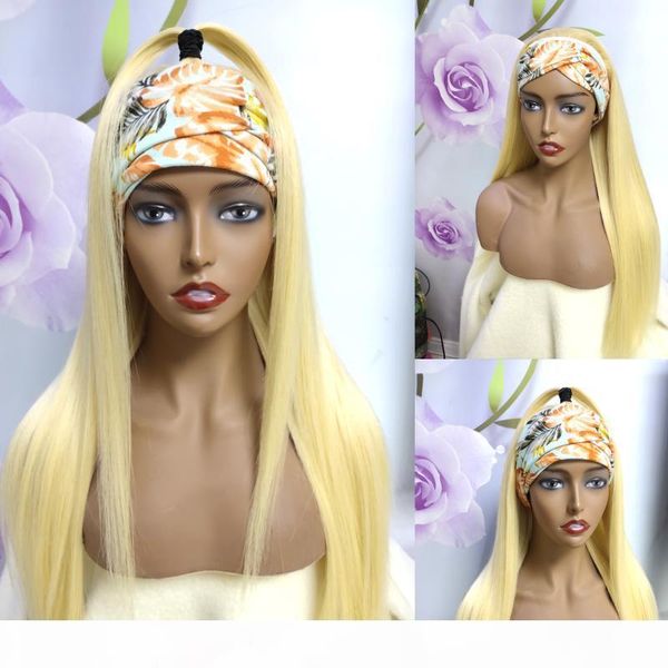 613 color silky straight headband wig honey blonde fiber hair glueless half wig with scarf for black white women with light cap
613 color silky straight headband wig honey blonde fiber hair glueless half wig with scarf for black white women with light cap