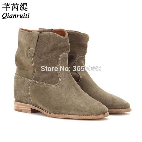 boots qianruiti dames schoenen vintage shoes woman pointed toe motorcycle short bootie height increasing concealed wedge ankle, Black
boots qianruiti dames schoenen vintage shoes woman pointed toe motorcycle short bootie height increasing concealed wedge ankle, Black