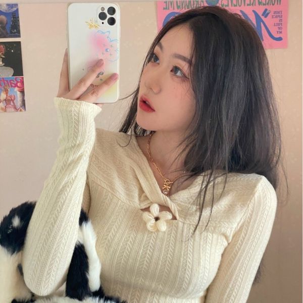 2021 spring new slim tight versatile long sleeve pullover knitted t-shirt 33998, Black;brown
2021 spring new slim tight versatile long sleeve pullover knitted t-shirt 33998, Black;brown