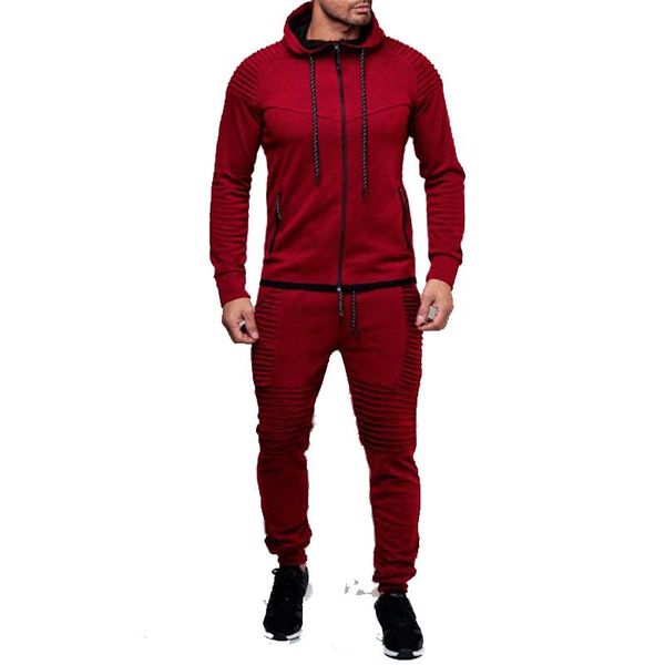 spring and autumn new men's sets solid color folds slim fit running fitness sports hoodie two-piece set -3xl, Gray
spring and autumn new men's sets solid color folds slim fit running fitness sports hoodie two-piece set -3xl, Gray