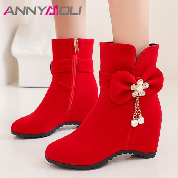 boots annymoli bow woman high heel mid calf zip height increasing shoes pearl flower female autumn winter black 441
boots annymoli bow woman high heel mid calf zip height increasing shoes pearl flower female autumn winter black 441