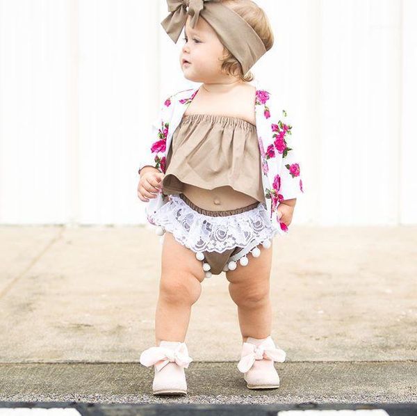 newborn baby girl clothes 3pcs off shoulder crop blouse+lace tassel shorts headband summer set 0-24m1, White
newborn baby girl clothes 3pcs off shoulder crop blouse+lace tassel shorts headband summer set 0-24m1, White