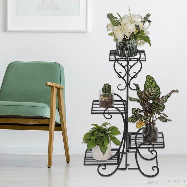 4 tier metal flower pot plant display stand shelf holder garden yard decor 
4 tier metal flower pot plant display stand shelf holder garden yard decor