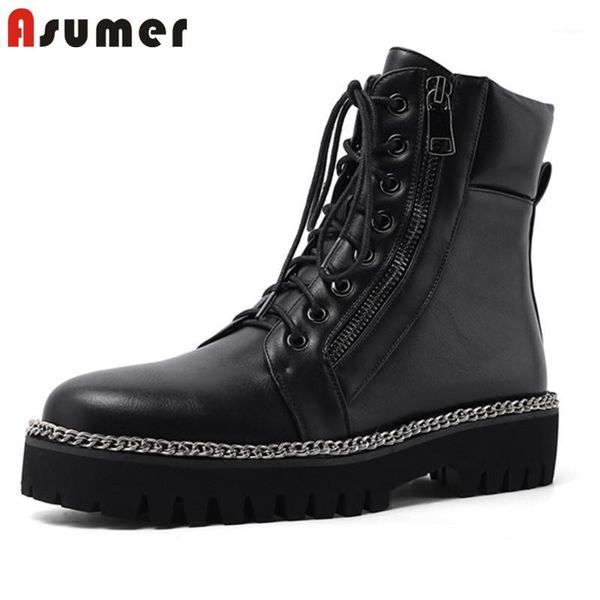 asumer 2020 ankle boots women cool fashion autumn winter punk shoes chain flat platform boots woman motorcycle1, Black
asumer 2020 ankle boots women cool fashion autumn winter punk shoes chain flat platform boots woman motorcycle1, Black