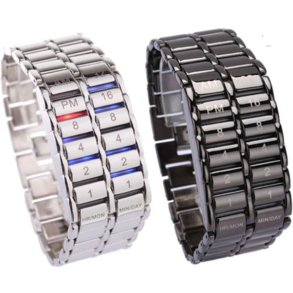 new lava style iron faceless binary led wrist watches for man clock military watches relojes black/silver
new lava style iron faceless binary led wrist watches for man clock military watches relojes black/silver