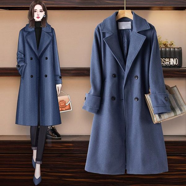 women's wool & blends 2021 winter fashion women jackets coat long overcoat sleeve elegant thick warm plus size female jacket woolen, Black
women's wool & blends 2021 winter fashion women jackets coat long overcoat sleeve elegant thick warm plus size female jacket woolen, Black