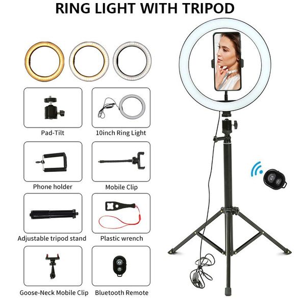 26cm ring light with tripod youtube live pgraphy video camera led ring light selfie dimmable bluetooth makeup circular lamp
26cm ring light with tripod youtube live pgraphy video camera led ring light selfie dimmable bluetooth makeup circular lamp
