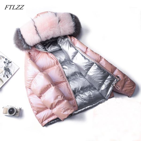 ftlzz 2019 winter jacket women white duck down jacket big aritificial fur outwear waterproof loose coat thick warm down parka1, Black
ftlzz 2019 winter jacket women white duck down jacket big aritificial fur outwear waterproof loose coat thick warm down parka1, Black
